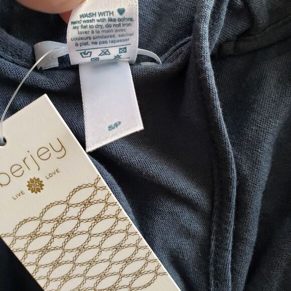 Eberjey Racerback Tank Top with Built-in Shelf Bra in Heather Women's Size Small - Picture 10 of 10